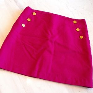 Bright pink Tommy Hilfiger Wool Mini Skirt